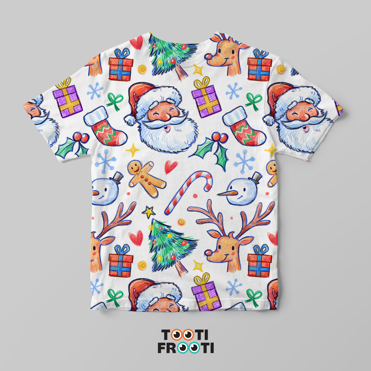 Christmas Doodles - Kids AOP T-Shirt