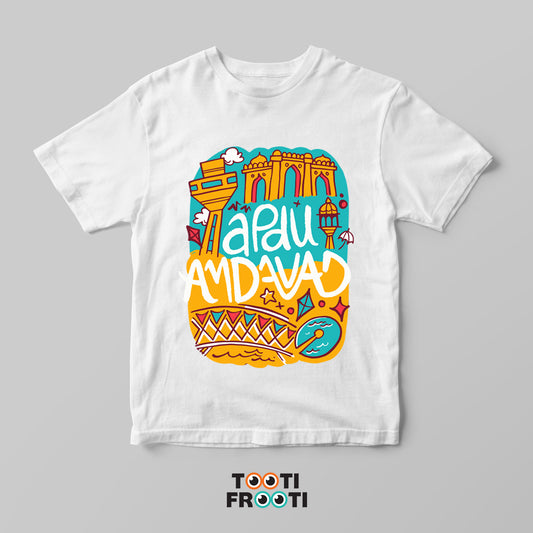 Apdu Amdavad - kids Crew Neck T-Shirt