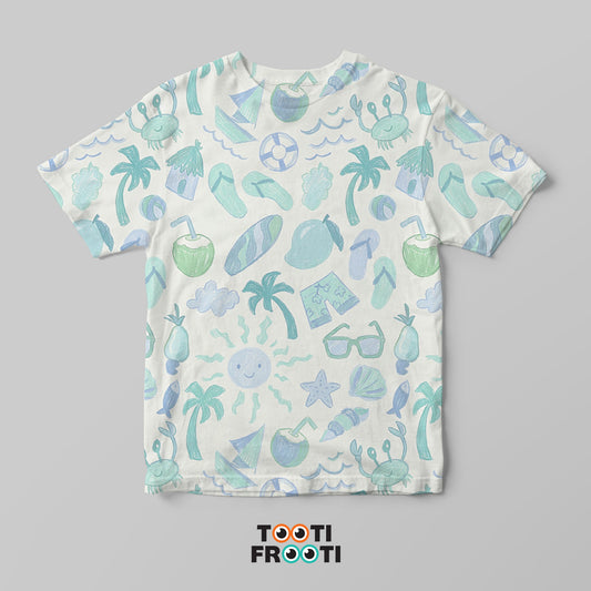 At the Beach - Kids AOP T-Shirt