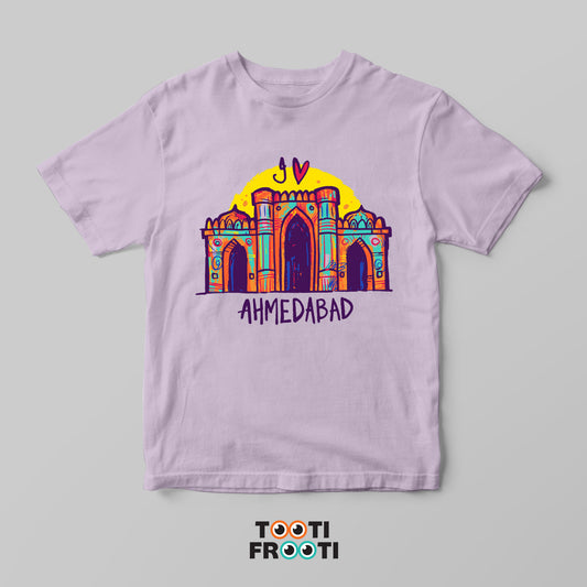 I Love Ahmedabad - Heritage 2 - Kids Crew Neck T-Shirt