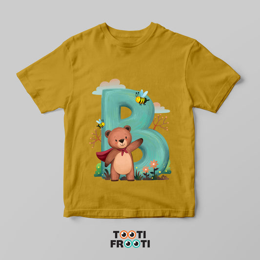 B for Bear - Kids Crew Neck T-Shirt