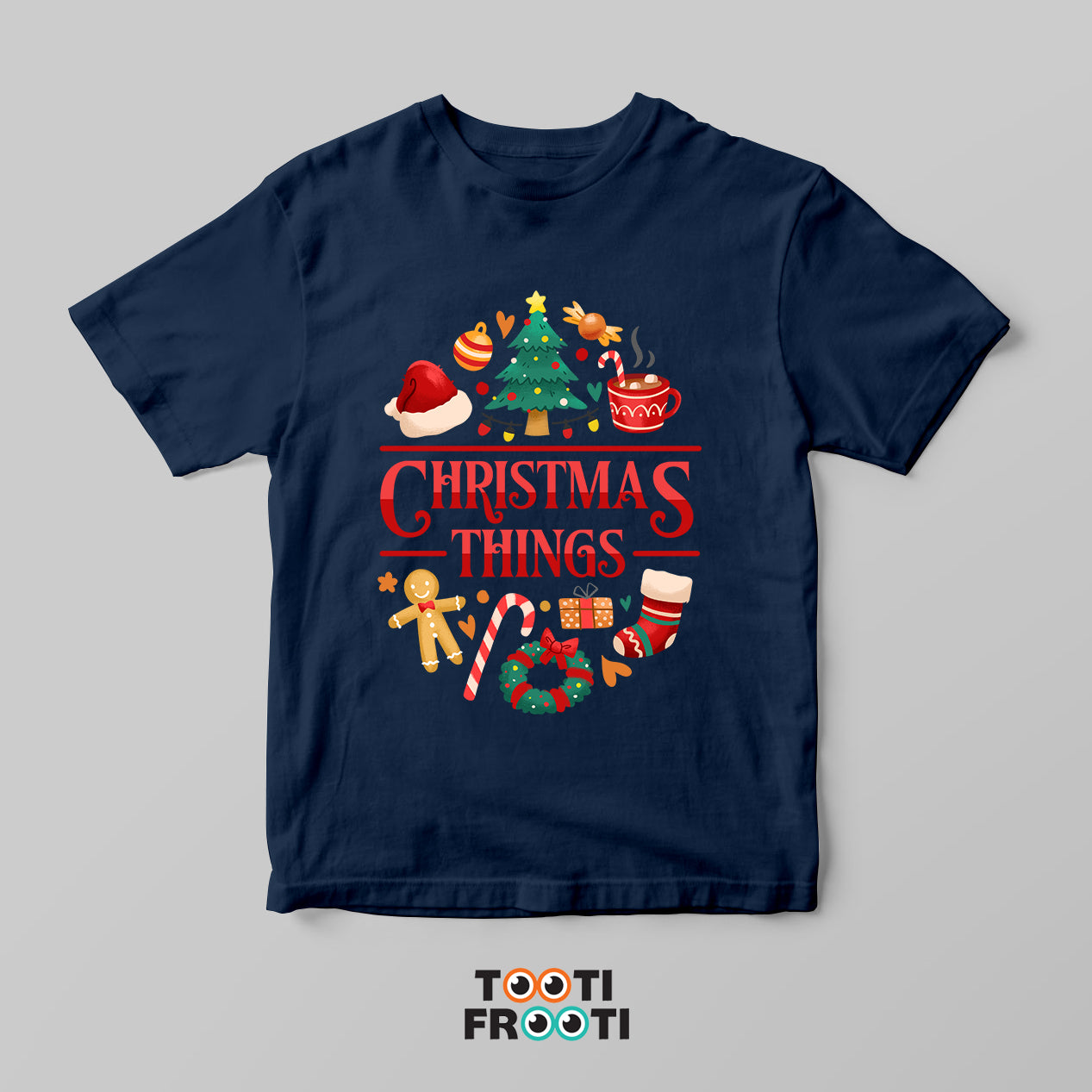 Christmas Things - Kids Crew Neck T-Shirt