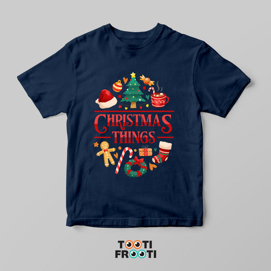 Christmas Things - Kids Crew Neck T-Shirt