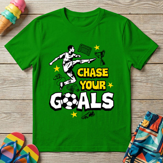 Chase Your Goals - Kids Crew Neck T-Shirt