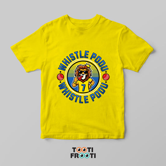 CSK Whistle Podu - Crew Neck T-Shirt