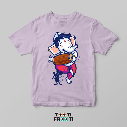 Ganesha Mridang - Crew Neck T-Shirt