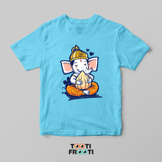Ganesha Modak - Crew Neck T-Shirt